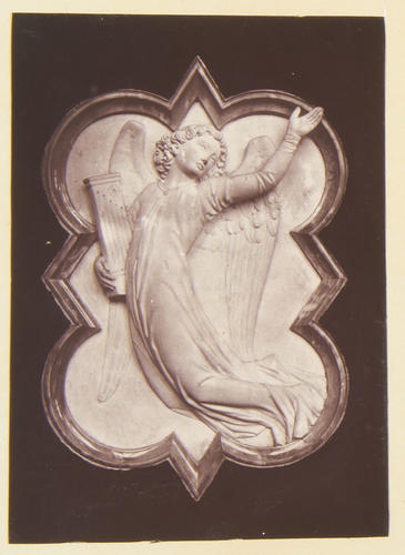 A bas-relief of an Angel of Eloquence: Albert Memorial Chapel, Windsor