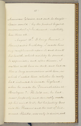 Extract from a diary of Rear Admiral Sir George Cockburn : with particular reference to General Napoleon Bonaparte, on the passage from England to Saint Helena in 1815, on board H. M. S. Northumberlan