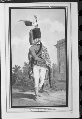 Prussian Army. 	Staff and Regimental Uniforms. 	Officer of 2nd Hussars