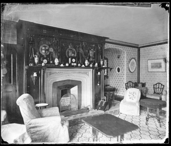Glass plate negative of the sitting room of Garter House, Windsor Castle Glass plate negative of the sitting room of Garter House, Windsor Castle
