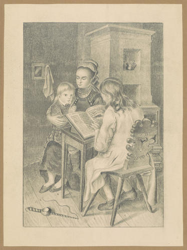Family reading the bible Family reading the bible