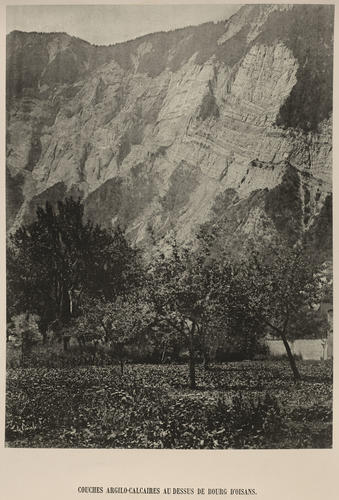 Couches argilo-calcaires au dessus de Bourg d'Oisans
