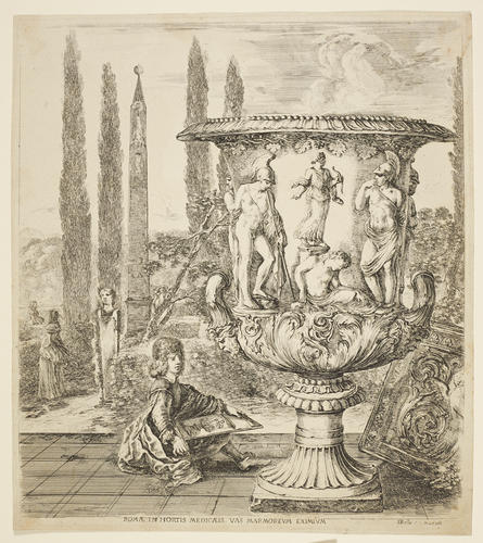 Romae in Hortis Medicaeis vas marmoreum eximium Romae in Hortis Medicaeis vas marmoreum eximium