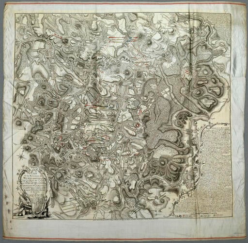 Map of the Battle of Wilhelmsthal, 1762 (Wilhelmsthal, Hesse, Germany) 51°24'00