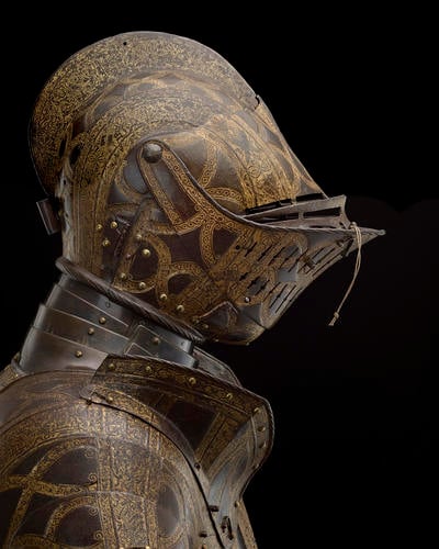 Armour garniture of Sir Christopher Hatton for the field, tourney, tilt and barriers