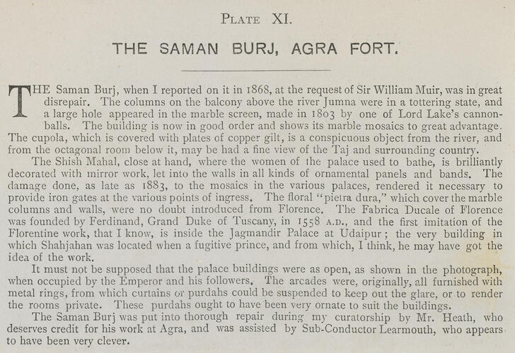Photographs of Places of Interest in India. Vol. 1. Delhi and Agra