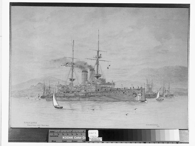 HMS Queen, Phalerum Bay HMS Queen, Phalerum Bay