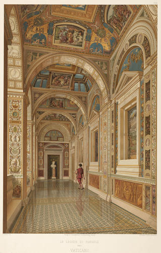 A view of the Logge in the Vatican A view of the Logge in the Vatican