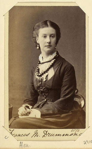 Frances M. Drummond. 1873. [Royal Household Portraits. Volume 55. ]