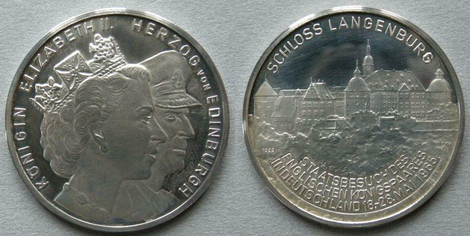 Germany. Medal commemorating the State Visit of H. M. The Queen to Germany 1965