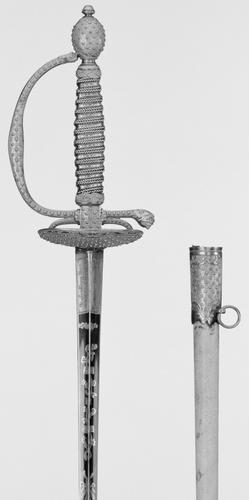 Small sword and scabbard