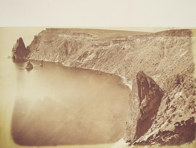 Rocks near St George. [Crimean War photographs by Robertson]