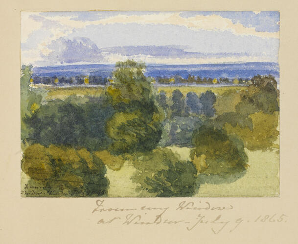 Master: SKETCHES FROM NATURE V. R. 1865 TO 1867
Item: From my window at Windsor