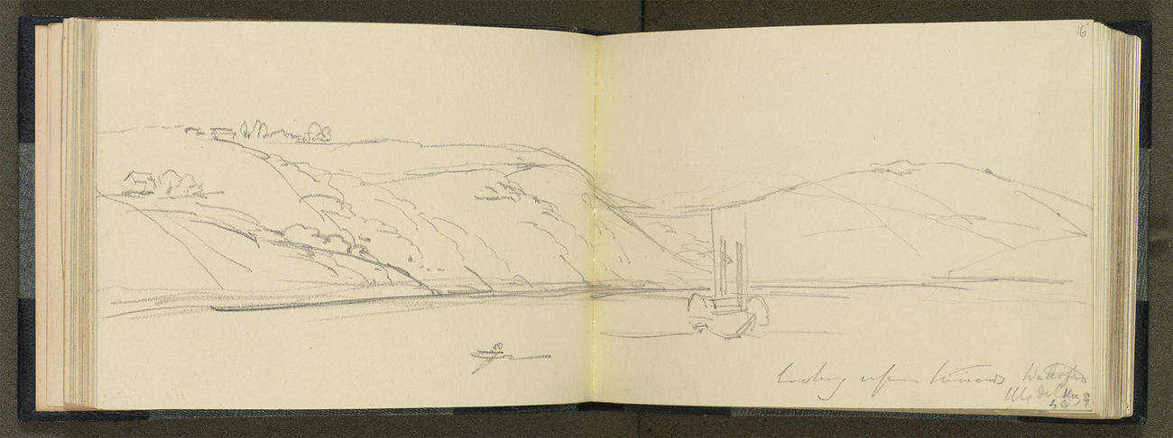 Master: SKETCHES FROM NATURE V. R. 1849 TO 1851
Item: Looking up towards Waterford