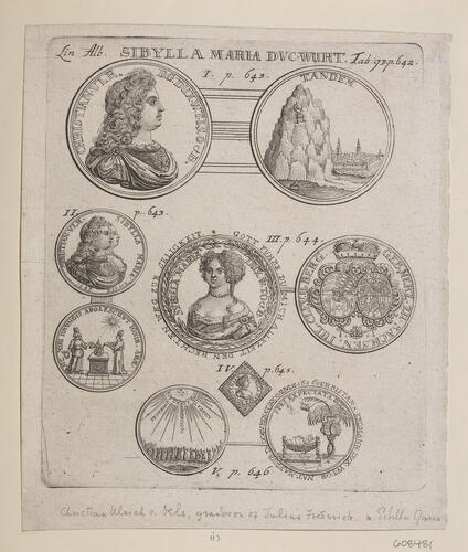[Medals of Christian Ulrich I, Duke of Württemberg-Oels and Sybylla Marie of Saxe-Merseburg, Duchess of Württemberg-Oels]