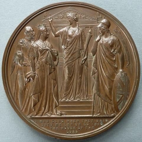 Medal commemorating the recovery of the Prince of Wales from Typhoid