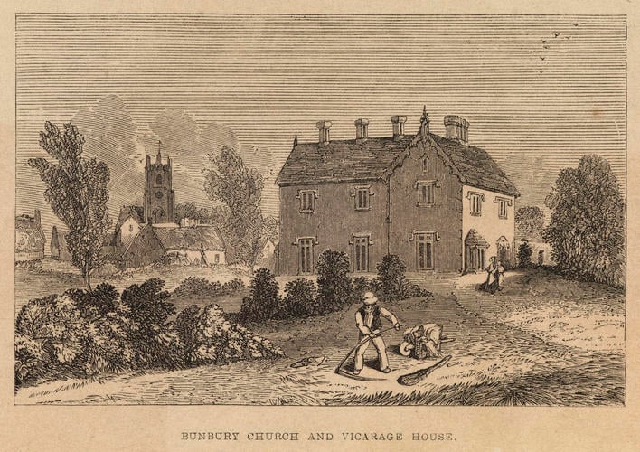 Bunbury Church and Vicarage House Bunbury Church and Vicarage House