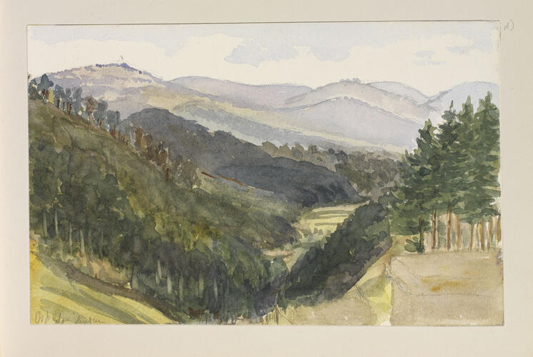 Master: SKETCHES BY QUEEN VICTORIA II
Item: A wooded valley