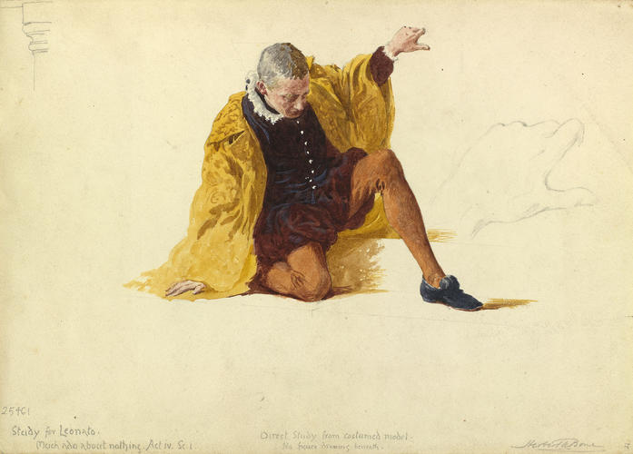 Leonato in 'Much Ado about Nothing' from Designs for the Royal Tapestry Manufactory at Windsor Leonato in 'Much Ado about Nothing' from Designs for the Royal Tapestry Manufactory at Windsor