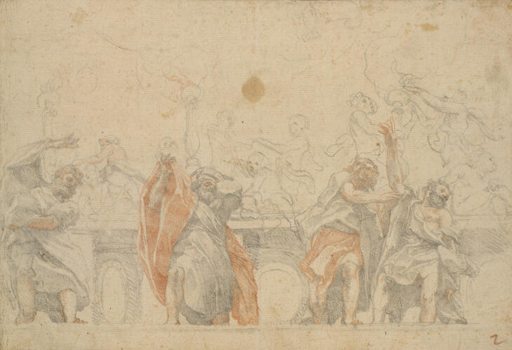 The Apostles below the Assumption of the Virgin The Apostles below the Assumption of the Virgin