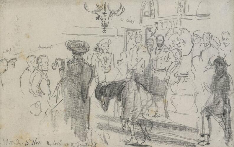 The levée at the Secretariat, 10 November 1875