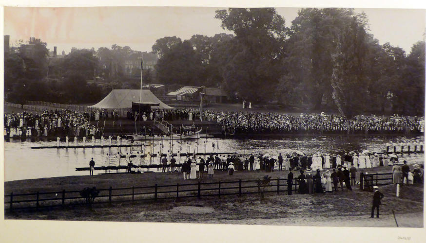 The Fourth of June celebration, Fellows' Eyot, Eton, 1913