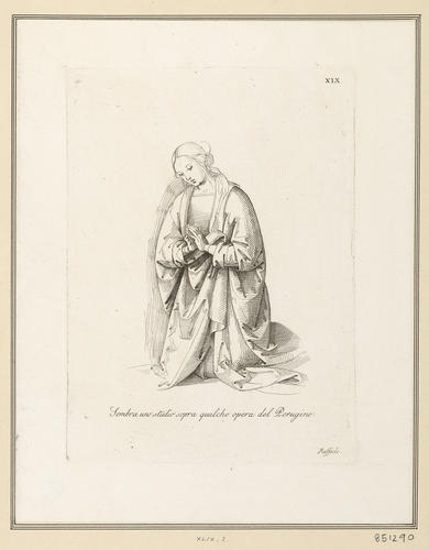 The kneeling Virgin The kneeling Virgin