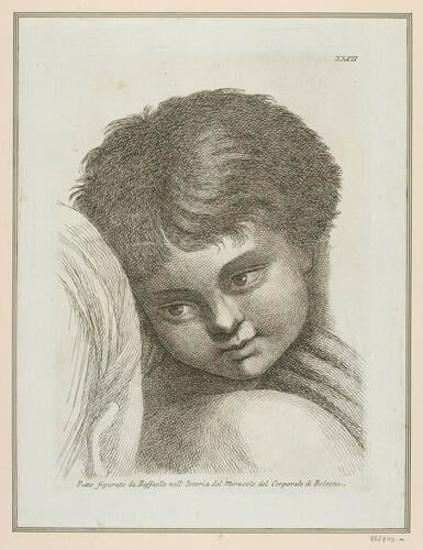 Master: Set of heads from ''The Mass at Bolsena'
Item: Head of a child [from 'The Mass at Bolsena']