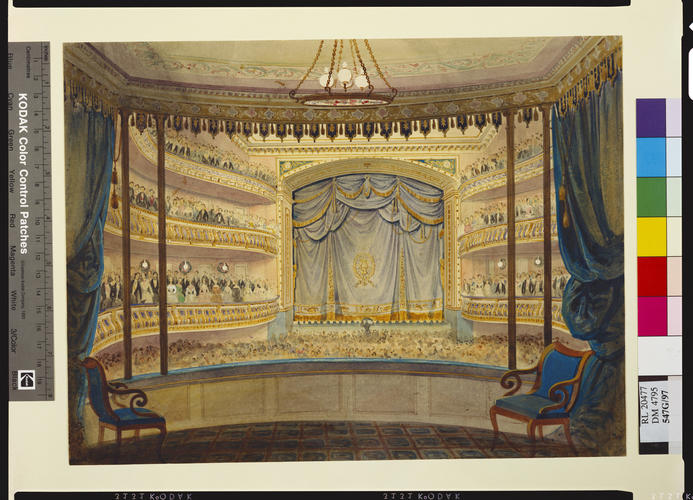 Coburg: interior of the theatre