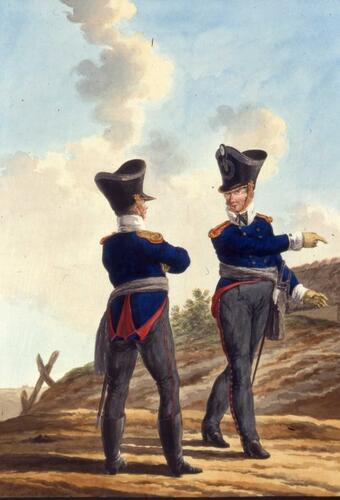 Prussian Army. 	Officers, Infantry