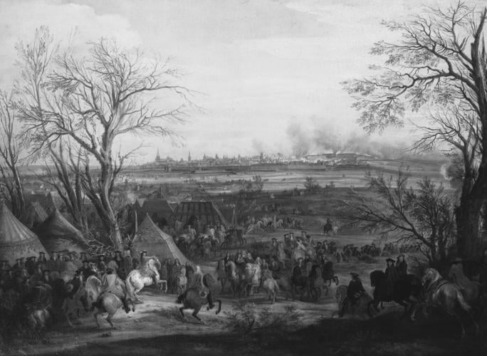Louis XIV with his Staff at the Siege of Cambrai