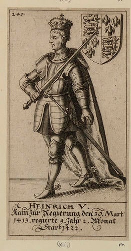 Master: [Kings and Queens of England from William I to Charles II]
Item: HEINRICH V
