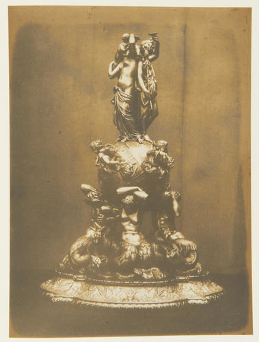 'Silver centre-piece in repousse work' 'Silver centre-piece in repousse work'
