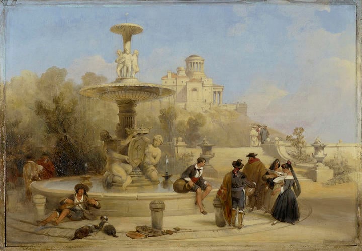 The Fountain on the Prado, Madrid