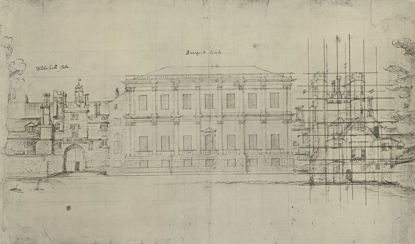 The Banqueting Hall with the Whitehall and Holbein Gate