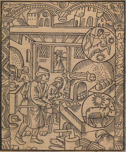 Master: Twelve woodcuts of the labours of the months from 'The kalender of shepherdes'
Item: November Master: Twelve woodcuts of the labours of the months from 'The kalender of shepherdes'
Item: November
