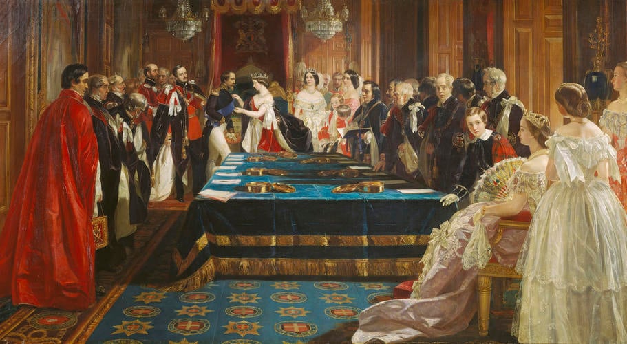 The Investiture of Napoleon III with the Order of the Garter, 18 April 1855