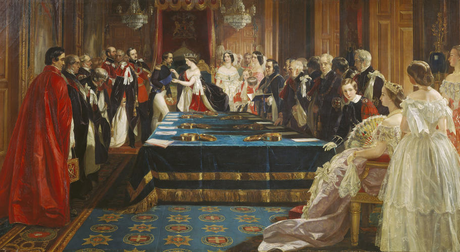 The Investiture of Napoleon III with the Order of the Garter, 18 April 1855 The Investiture of Napoleon III with the Order of the Garter, 18 April 1855