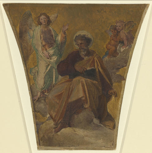Evangelists: from the spandrels of the Royal Mausoleum at Frogmore; St Matthew Evangelists: from the spandrels of the Royal Mausoleum at Frogmore; St Matthew