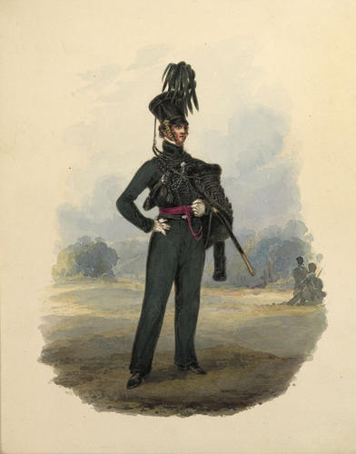 British Officer. Rifle Brigade. About 1828 British Officer. Rifle Brigade. About 1828