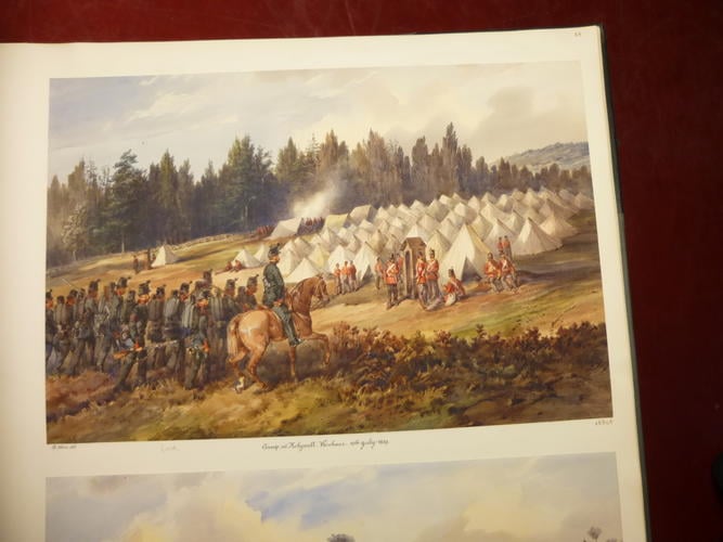 Camp at Holywell, Woolmer, with the 60th Rifles and a Line Regiment, 10 July 1859