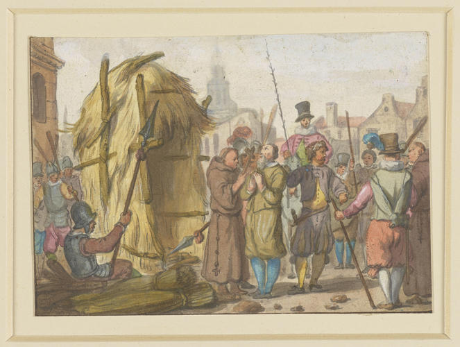 Cowbrig about to be burnt at Oxford, 1535 Cowbrig about to be burnt at Oxford, 1535