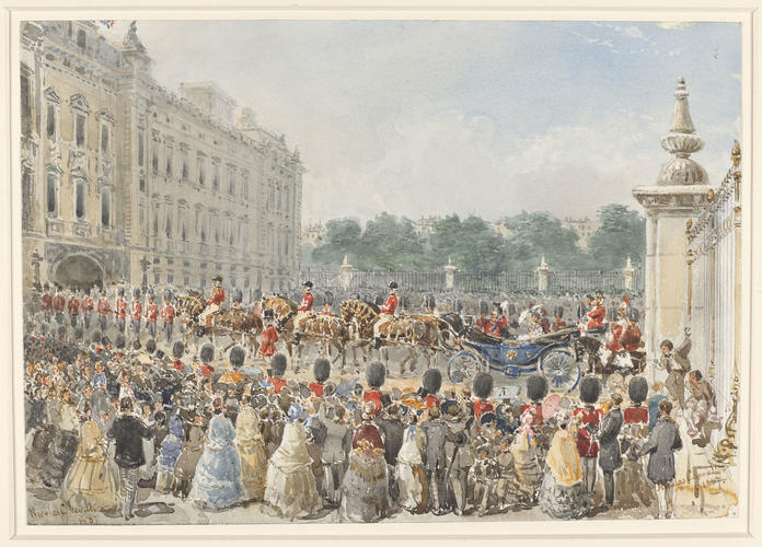 The Queen returning to Buckingham Palace after the Jubilee Service, 21 June 1887