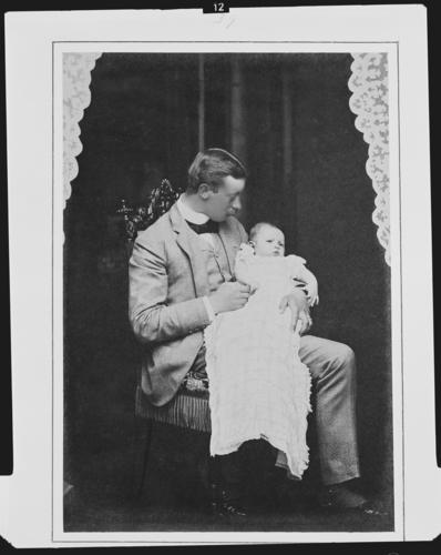 Prince Henry of Prussia and his son, Prince Waldemar, 1889 [in Portraits of Royal Children Vol. 37 1888-1889]