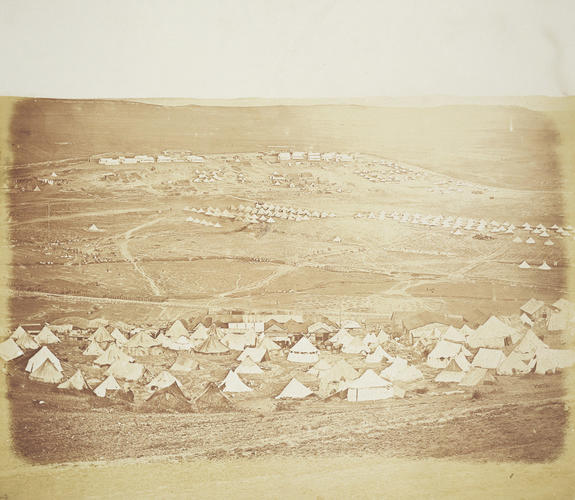Huts of the Suttlers, Kadi Koi. [Crimean War photographs by Robertson]