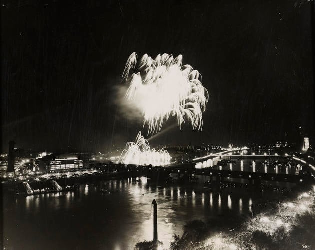 Fireworks add to London's illuminations on Coronation night