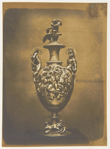 'Vase in repousse work by Vechte' 'Vase in repousse work by Vechte'