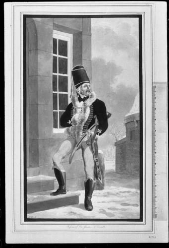Prussian Army. 	Staff and Regimental Uniforms. 	Private of the 10th Hussars