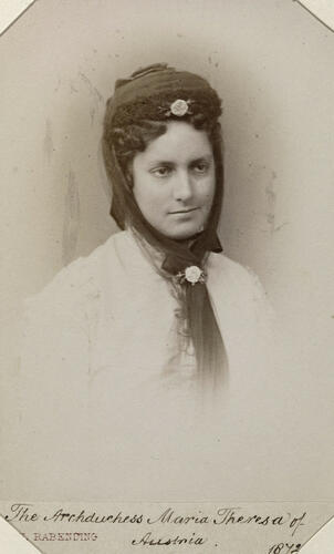 Queen Maria Theresia, consort of Ludwig III King of Bavaria (1849-1919) when Princess Ludwig of Bavaria