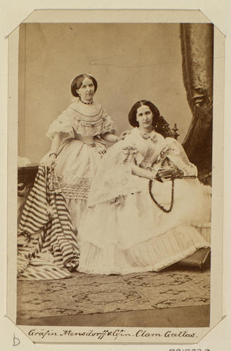 Alexandrine Marie, Princess of Mensdorff-Dietrichstein (1824-1906) and Countess Clothilde Clam-Gallas (1828-99) Alexandrine Marie, Princess of Mensdorff-Dietrichstein (1824-1906) and Countess Clothilde Clam-Gallas (1828-99)